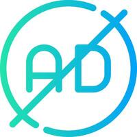 Ad Blocker Creative Icon Design vector