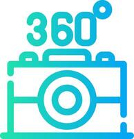 360 Camera Creative Icon Design vector