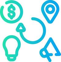 4Ps Creative Icon Design vector
