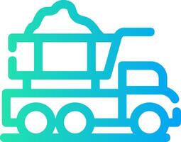 Dump Truck Creative Icon Design vector