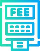 ATM Fees Creative Icon Design vector