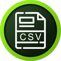 CSV Creative Icon Design vector