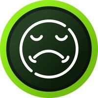 Sad Creative Icon Design vector