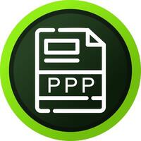 PPP Creative Icon Design vector