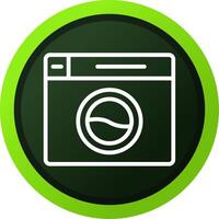 Washing Machine Creative Icon Design vector