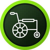 Wheelchair Creative Icon Design vector