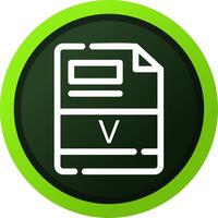 V Creative Icon Design vector