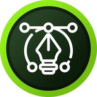 Line Green Gradient Circle Design vector