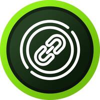 Line Green Gradient Circle Design vector