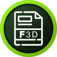 F3D Creative Icon Design vector