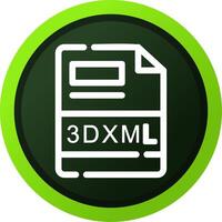 3dxml creativo icono diseño vector