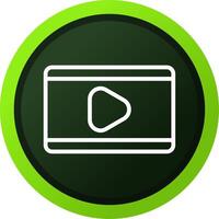 Video Play Creative Icon Design vector