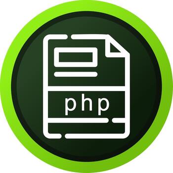 php Creative Icon Design vector
