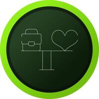 Work Life Balance Creative Icon Design vector