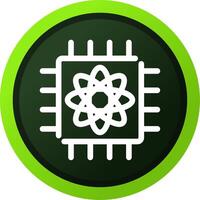 Quantum Computer Creative Icon Design vector