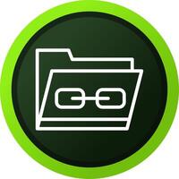 Link Folder Creative Icon Design vector