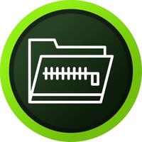 Zip Folder Creative Icon Design vector