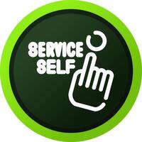 Self Service Creative Icon Design vector