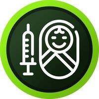 Vaccination Creative Icon Design vector