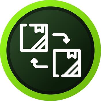 diseño de icono creativo de reemplazo vector