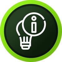 Light Info Creative Icon Design vector