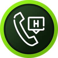 Emergency Call Creative Icon Design vector