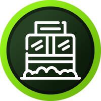 Ticket Box Creative Icon Design vector
