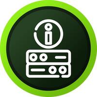 Server Info Creative Icon Design vector