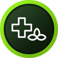 Herbal Treatment Creative Icon Design vector