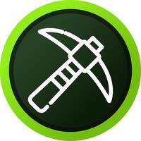 Pickaxe Creative Icon Design vector