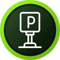 Parking Creative Icon Design vector