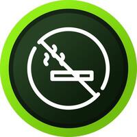 No Smoking Area Creative Icon Design vector