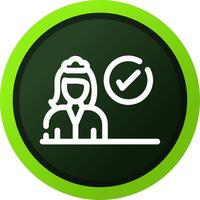 Vetted Professionals Creative Icon Design vector