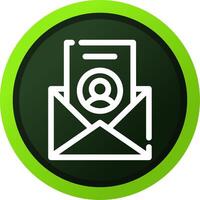 Line Green Gradient Circle Design vector