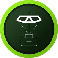Line Green Gradient Circle Design vector