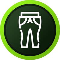 Sweat Pants Creative Icon Design vector