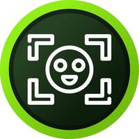 Face Detection Creative Icon Design vector