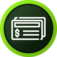 Cheque Creative Icon Design vector