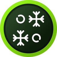 Snowflake Creative Icon Design vector