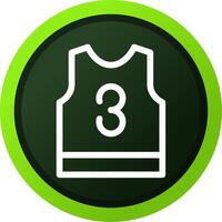 Basketball Jersey Creative Icon Design vector