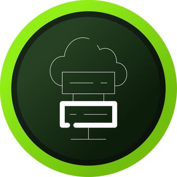 Cloud Computing Creative Icon Design vector