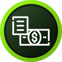 Bank Bill Creative Icon Design vector