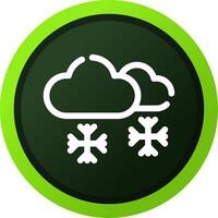 Snowing Creative Icon Design vector