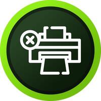 Printer Error Creative Icon Design vector