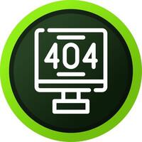 Error 404 Creative Icon Design vector