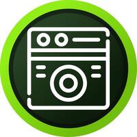 Washing Machine Creative Icon Design vector