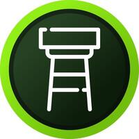 Stool Creative Icon Design vector