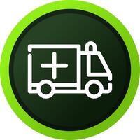 Ambulance Creative Icon Design vector