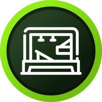 Pilates Tower Creative Icon Design vector