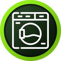 Washing Machine Creative Icon Design vector